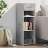 vidaXL Buffet gris béton 30x42,5x93 cm bois d'ingénierie