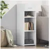 vidaXL Buffet blanc 30x42,5x93 cm bois d'ingénierie