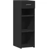 vidaXL Buffet noir 30x42,5x93 cm bois d'ingénierie
