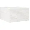vidaXL Jardinière blanc 80x80x45,5 cm bois de pin massif