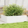 vidaXL Jardinière blanc 90x60x23 cm bois de pin massif