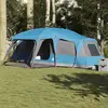 VIDAXL Tente familiale avec dôme de porche 9personnes bleu imperméable