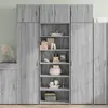 vidaXL Buffet haut sonoma gris 70x41x185 cm bois d'ingénierie