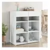 vidaXL Buffet blanc 80x42,5x93 cm bois d'ingénierie