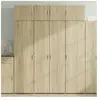 vidaXL Buffet haut chêne sonoma 80x42,5x185 cm bois d'ingénierie