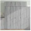 vidaXL Buffet haut sonoma gris 80x42,5x185 cm bois d'ingénierie