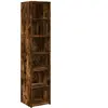 vidaXL Buffet haut chêne fumé 40x41x185 cm bois d'ingénierie