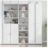 vidaXL Buffet haut blanc 45x41x185 cm bois d'ingénierie