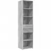 vidaXL Buffet haut sonoma gris 45x42,5x185 cm bois d'ingénierie