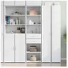 vidaXL Buffet haut blanc 50x42,5x185 cm bois d'ingénierie