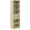 vidaXL Buffet haut chêne sonoma 50x42,5x185 cm bois d'ingénierie