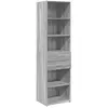 vidaXL Buffet haut sonoma gris 50x42,5x185 cm bois d'ingénierie
