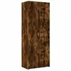 vidaXL Buffet haut chêne fumé 70x42,5x185 cm bois d'ingénierie