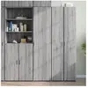 vidaXL Buffet haut sonoma gris 45x42,5x185 cm bois d'ingénierie