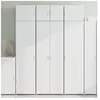 vidaXL Buffet haut blanc 70x42,5x185 cm bois d'ingénierie