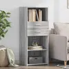 vidaXL Buffet haut sonoma gris 50x42,5x124 cm bois d'ingénierie