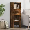 vidaXL Buffet haut chêne fumé 40x42,5x124 cm bois d'ingénierie