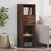 vidaXL Buffet haut chêne marron 40x42,5x124 cm bois d'ingénierie