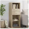 vidaXL Buffet haut chêne sonoma 45x42,5x124 cm bois d'ingénierie