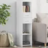 vidaXL Buffet haut blanc 30x42,5x124 cm bois d'ingénierie