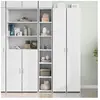 vidaXL Buffet haut blanc 30x41x185 cm bois d'ingénierie