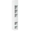 vidaXL Armoire de rangement mince blanc 30x42,5x225 cm