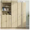 vidaXL Buffet haut chêne sonoma 45x42,5x185 cm bois d'ingénierie