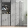 vidaXL Buffet haut gris béton 40x42,5x185 cm bois d'ingénierie
