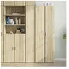 vidaXL Buffet haut chêne sonoma 30x42,5x185 cm bois d'ingénierie