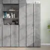 vidaXL Buffet haut gris béton 30x42,5x185 cm bois d'ingénierie