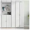 vidaXL Buffet haut blanc 30x42,5x185 cm bois d'ingénierie