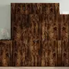 vidaXL Armoire de rangement chêne fumé 70x42,5x225cm bois d'ingénierie
