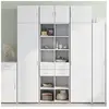 vidaXL Armoire de rangement blanc 70x42,5x225 cm bois d'ingénierie