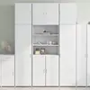 vidaXL Buffet haut blanc 80x42,5x249 cm bois d'ingénierie