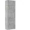 vidaXL Armoire de rangement gris béton 70x42,5x225cm bois d'ingénierie