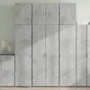 vidaXL Buffet haut gris béton 80x42,5x249 cm bois d'ingénierie
