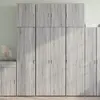 vidaXL Buffet haut sonoma gris 80x42,5x249 cm bois d'ingénierie
