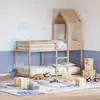 vidaXL Lit superposé avec toit 80x200 cm bois de pin massif