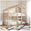 vidaXL Lit superposé avec toit 80x200 cm bois de pin massif