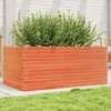 vidaXL Jardinière cire marron 110x60x46 cm bois de pin massif