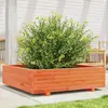 vidaXL Jardinière cire marron 90x90x26,5 cm bois de pin massif