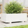 vidaXL Jardinière blanc 70x40x26,5 cm bois de pin massif