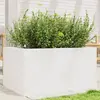 vidaXL Jardinière blanc 90x60x45,5 cm bois de pin massif