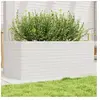 vidaXL Jardinière blanc 110x60x45,5 cm bois de pin massif