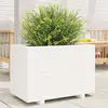 vidaXL Jardinière blanc 70x40x49,5 cm bois de pin massif