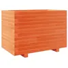 vidaXL Jardinière cire marron 70x40x49,5 cm bois de pin massif