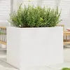 vidaXL Jardinière blanc 90x60x68,5 cm bois de pin massif