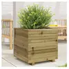 vidaXL Jardinière 50x50x49,5 cm bois de pin imprégné