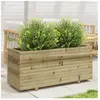vidaXL Jardinière 110x40x49,5 cm bois de pin imprégné