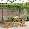 vidaXL Ensemble de bistro 3 pcs gris résine tressée et bois massif